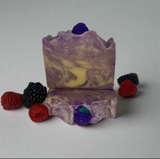 Black Raspberry Vanilla Swirl Soap