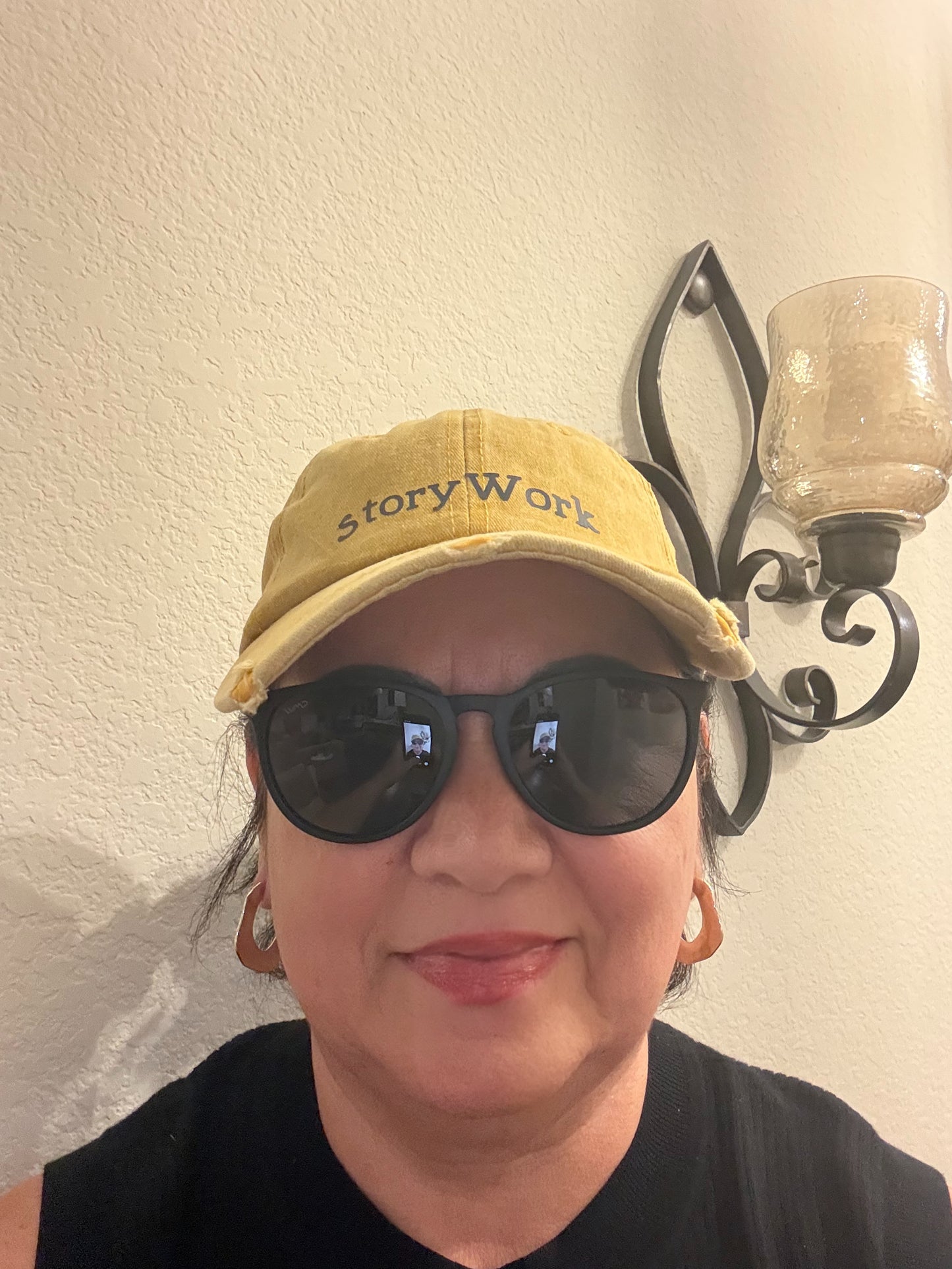 StoryWork Or Held by Jesus Mustard Hat