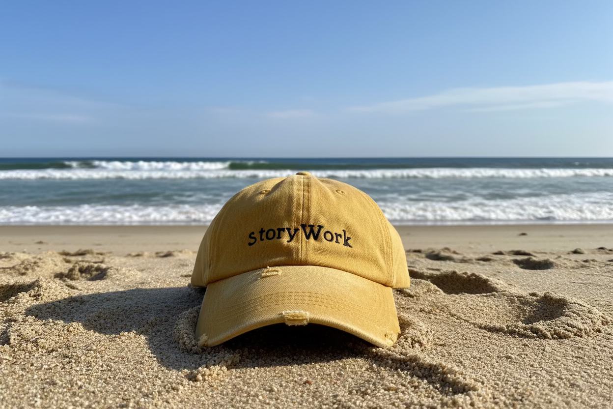 StoryWork Or Held by Jesus Mustard Hat